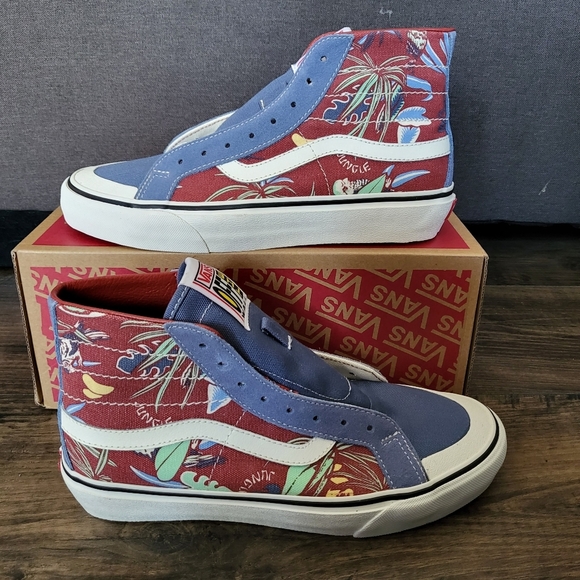 Vans Sk8 Hi 138 Decon Hawaiian Jungle SF Men Red Blue VNOA4BX2B6R (2022) - Picture 3 of 8